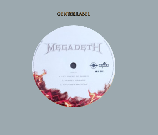 Megadeth - Megadeth STAMPER PLATE (Disc One, Side A, 1/100, Autographed)