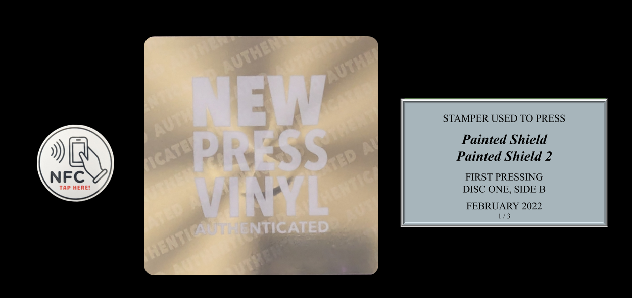 Painted Shield - Painted Shield 2 STAMPER PLATE (Disc One, Side B, 1/3, Autographed)