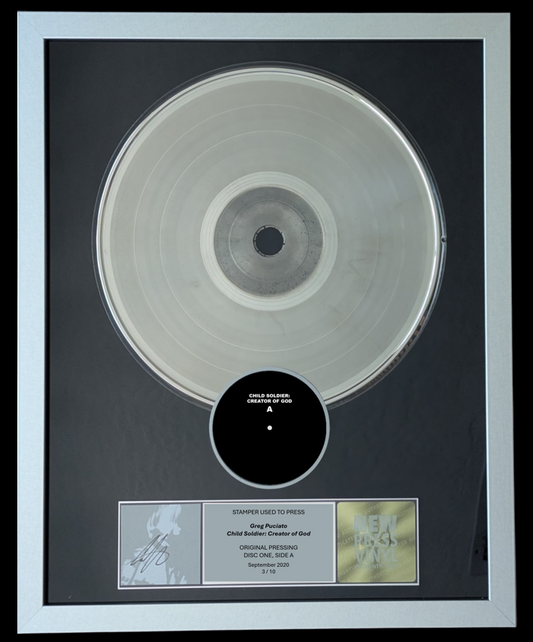 Greg Puciato - Child Soldier: Creator of God STAMPER PLATE (Disc One, Side A, 2/3, Autographed)