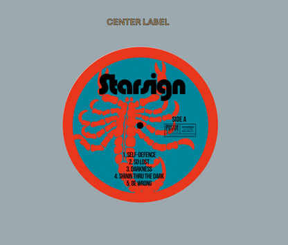 Ryan Adams 'Star Sign' STAMPER PLATE (Disc One, Side A, 1/3, Autographed)