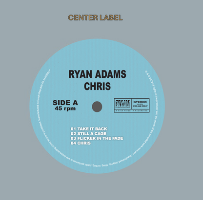 Ryan Adams - Chris STAMPER PLATE (Disc One, Side A, 1/1, Autographed)