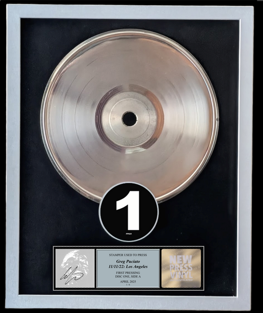 Greg Puciato - 11/11/22: Los Angeles STAMPER PLATE (Disc One, Side A, 1/6, Autographed)