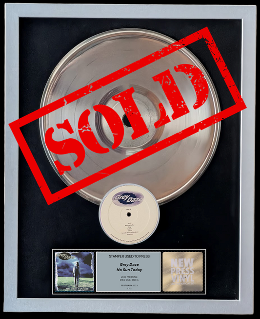 SOLD-Grey Daze - ...No Sun Today STAMPER PLATE (Disc One, Side A, 1/2)
