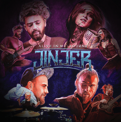 Jinjer - Alive In Melbourne STAMPER PLATE (Disc One, Side A, 1/4, Autographed)
