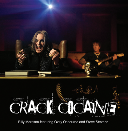 Billy Morrison, Ozzy Osbourne and Steve Stevens - Crack Cocaine STAMPER PLATE (Disc One, Side A, 1/1)