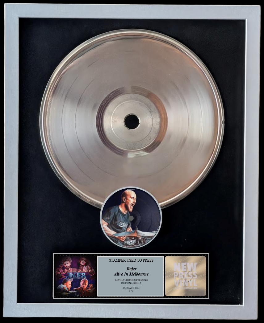 Jinjer - Alive In Melbourne STAMPER PLATE (Disc One, Side A, 1/4, Autographed)