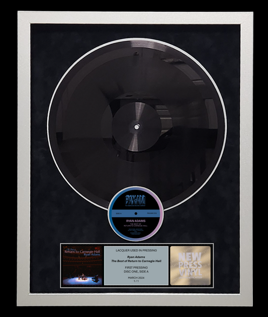 Ryan Adams - The Best Of Return To Carnegie Hall LACQUER (Disc One, Side A, 1/1, Autographed)