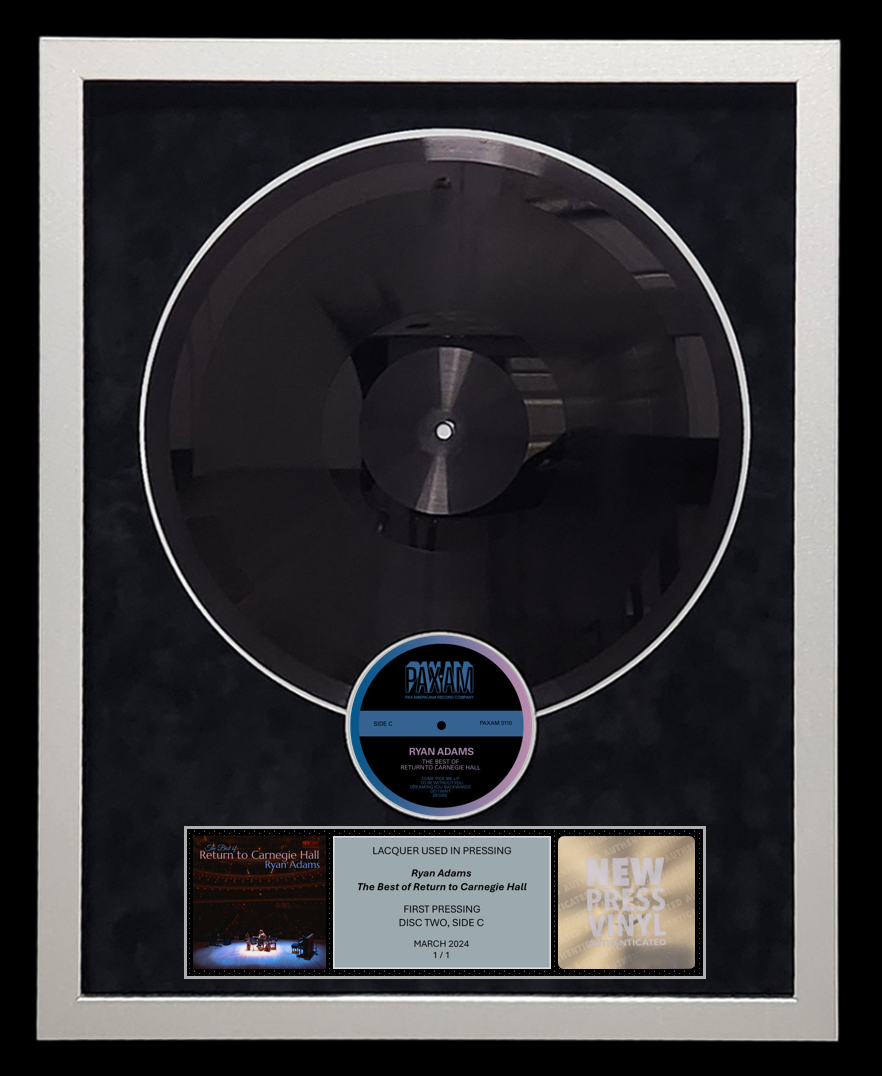 Ryan Adams - The Best Of Return To Carnegie Hall LACQUER (Disc Two, Side C, 1/1, Autographed)