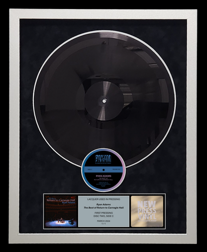 Ryan Adams - The Best Of Return To Carnegie Hall LACQUER (Disc Two, Side C, 1/1, Autographed)