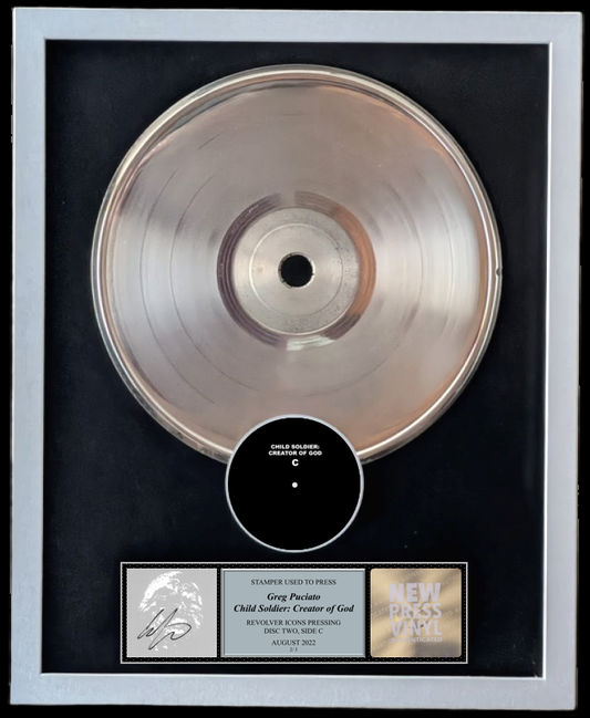Greg Puciato - Child Soldier: Creator of God STAMPER PLATE (Disc Two, Side C, 2/3, Autographed)