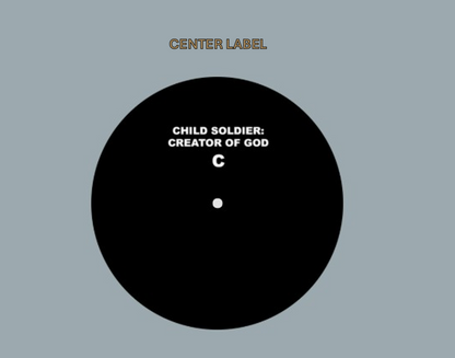 Greg Puciato - Child Soldier: Creator of God STAMPER PLATE (Disc Two, Side C, 2/3, Autographed)