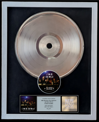 Billy Morrison, Ozzy Osbourne and Steve Stevens - Crack Cocaine STAMPER PLATE (Disc One, Side A, 1/1)