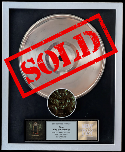 SOLD-Jinjer - King of Everything STAMPER PLATE (Disc One, Side A, 1/3, Autographed)