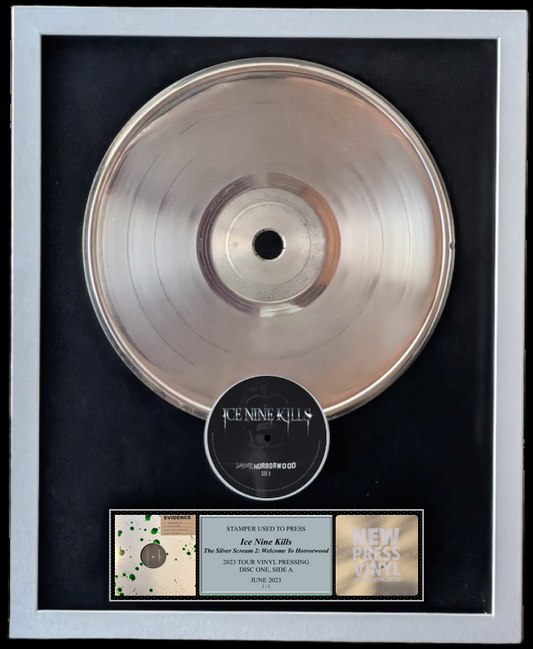 Ice Nine Kills - The Silver Scream 2: Welcome to Horrorwood STAMPER PLATE (Disc One, Side A, 1/1, Autographed)