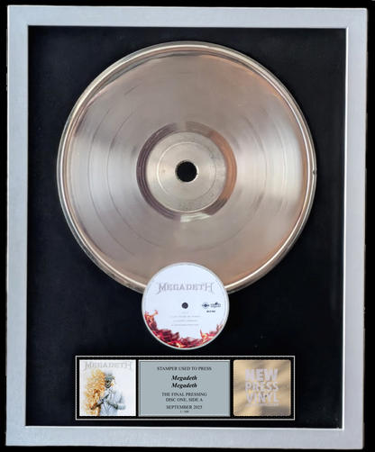 Megadeth - Megadeth STAMPER PLATE (Disc One, Side A, 1/100, Autographed)