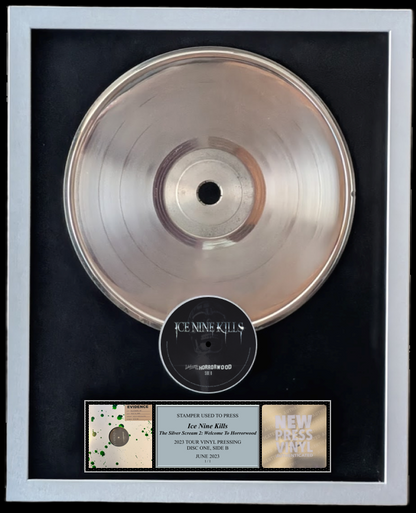 Ice Nine Kills - The Silver Scream 2: Welcome to Horrorwood STAMPER PLATE (Disc One, Side B, 1/1, Autographed)