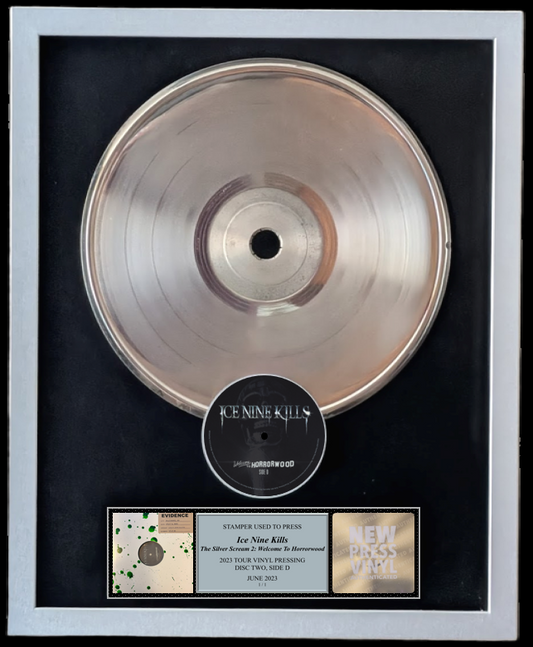 Ice Nine Kills - The Silver Scream 2: Welcome to Horrorwood STAMPER PLATE (Disc Two, Side D, 1/1, Autographed)
