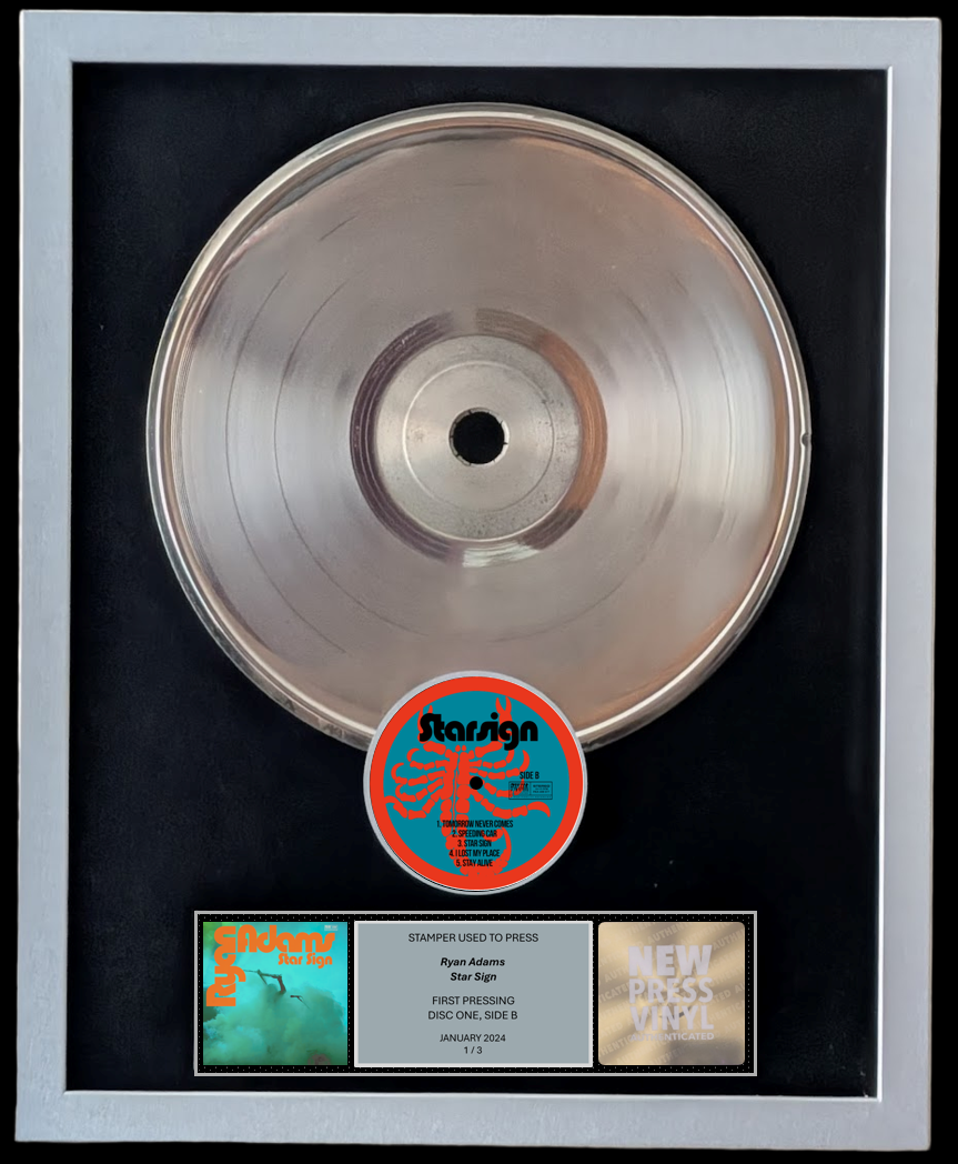 Ryan Adams 'Star Sign' STAMPER PLATE (Disc One, Side B, 1/3, Autographed)