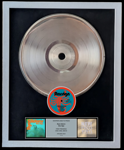 Ryan Adams 'Star Sign' STAMPER PLATE (Disc One, Side B, 1/3, Autographed)
