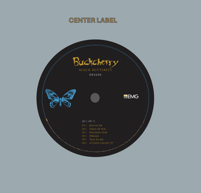 Buckcherry - Black Butterfly - Deluxe STAMPER PLATE (Disc One, Side A, 1/1, Autographed)