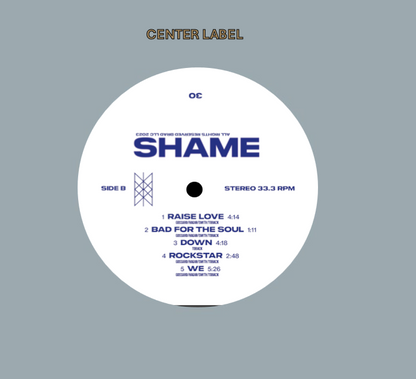 Brad 'Shame' STAMPER PLATE (Disc One, Side B, 1/8, Autographed)