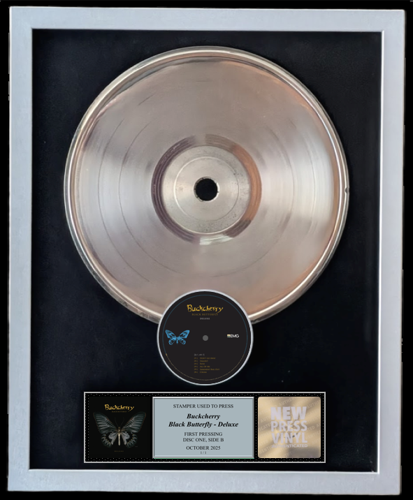 Buckcherry - Black Butterfly - Deluxe STAMPER PLATE (Disc One, Side B, 1/1, Autographed)