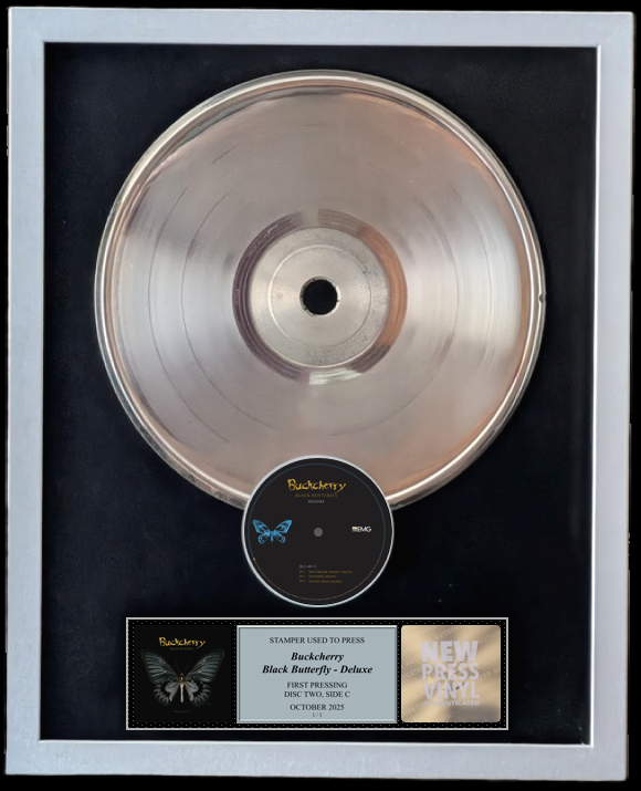 Buckcherry - Black Butterfly - Deluxe STAMPER PLATE (Disc Two, Side D, 1/1, Autographed)
