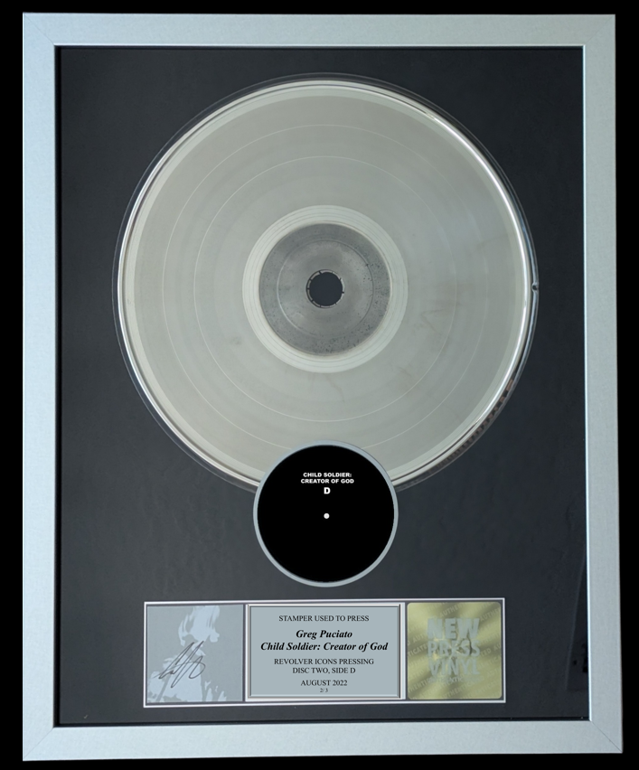 Greg Puciato - Child Soldier: Creator of God STAMPER PLATE (Disc Two, Side D, 2/3, Autographed)