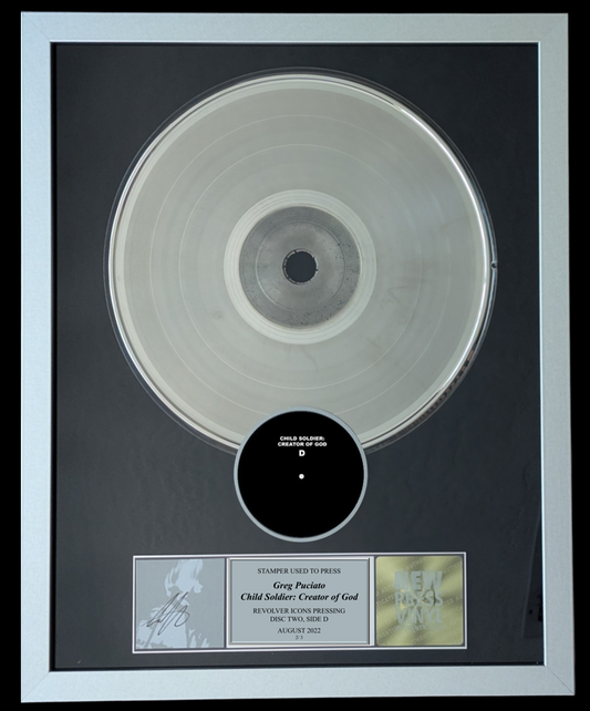 Greg Puciato - Child Soldier: Creator of God STAMPER PLATE (Disc Two, Side D, 2/3, Autographed)