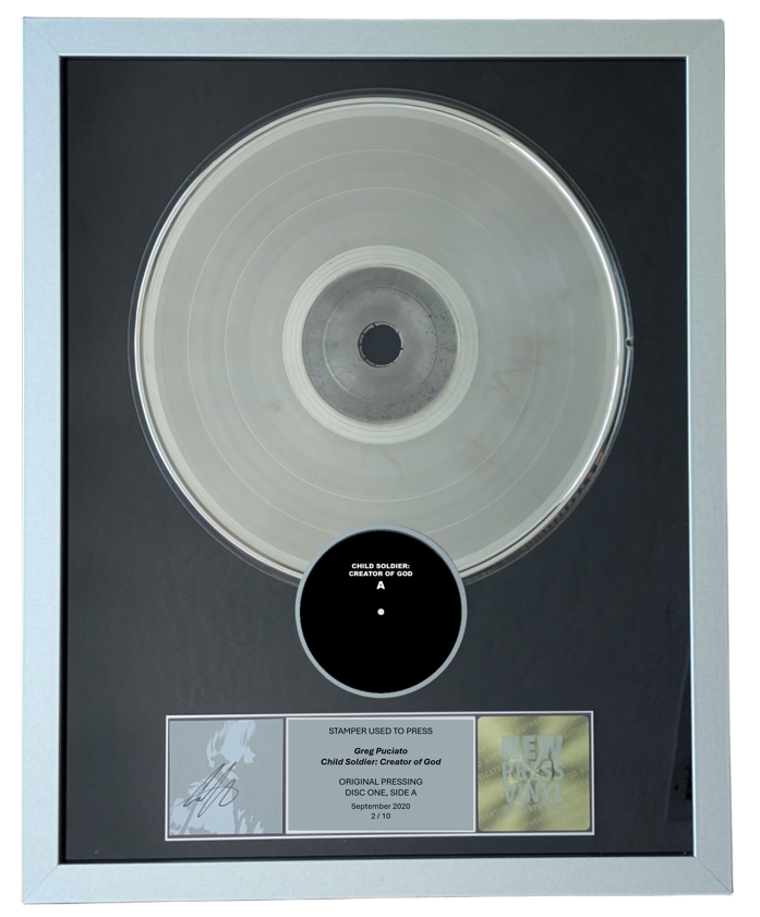 Greg Puciato - Child Soldier: Creator of God STAMPER PLATE (Disc One, Side A, 2/10, Autographed)