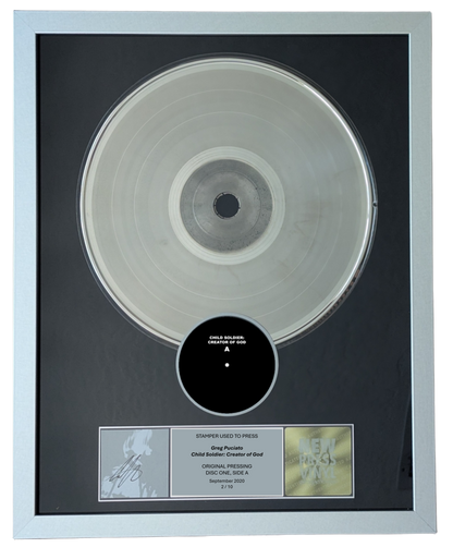 Greg Puciato - Child Soldier: Creator of God STAMPER PLATE (Disc One, Side A, 2/10, Autographed)