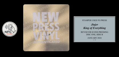 Jinjer - King of Everything STAMPER PLATE (Disc One, Side B, 1/3, Autographed)