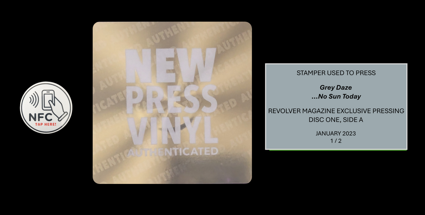 Grey Daze - ...No Sun Today STAMPER PLATE (Disc One, Side A, 1/2)