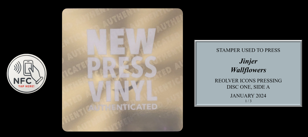 Jinjer - Wallflowers STAMPER PLATE (Disc One, Side A, 1/3, Autographed)