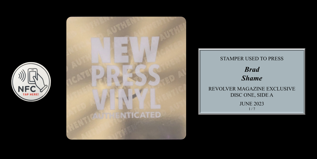 SOLD - Brad 'Shame' STAMPER PLATE (Disc One, Side A, 1/7, Autographed)