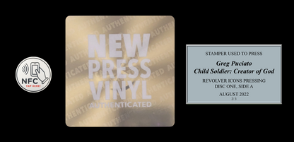 Greg Puciato - Child Soldier: Creator of God STAMPER PLATE (Disc One, Side A, 2/3, Autographed)