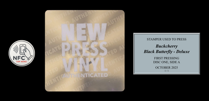 Buckcherry - Black Butterfly - Deluxe STAMPER PLATE (Disc One, Side A, 1/1, Autographed)