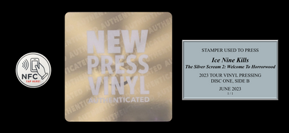 Ice Nine Kills - The Silver Scream 2: Welcome to Horrorwood STAMPER PLATE (Disc One, Side B, 1/1, Autographed)