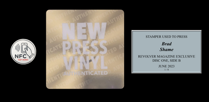 Brad 'Shame' STAMPER PLATE (Disc One, Side B, 1/8, Autographed)
