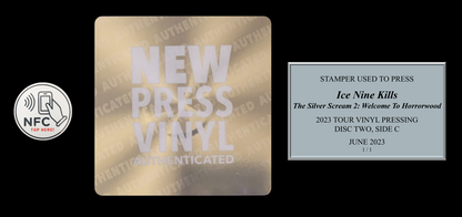 Ice Nine Kills - The Silver Scream 2: Welcome to Horrorwood STAMPER PLATE (Disc Two, Side C, 1/1, Autographed)