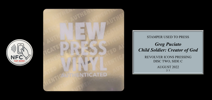 Greg Puciato - Child Soldier: Creator of God STAMPER PLATE (Disc Two, Side C, 2/3, Autographed)